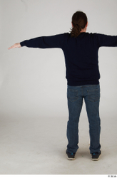 Whole Body Man T poses Casual Slim Standing Street photo references